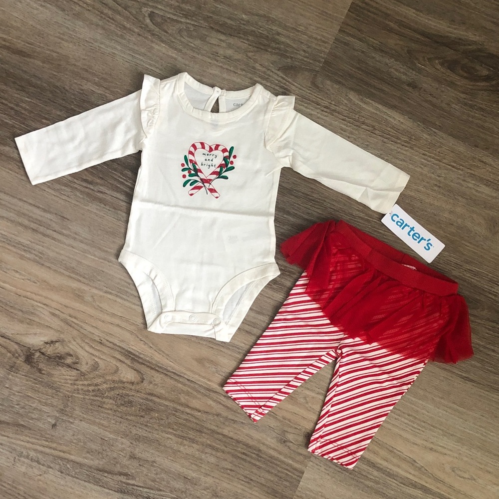 NWT Carter's Christmas 2 Piece Set Size 3 Months